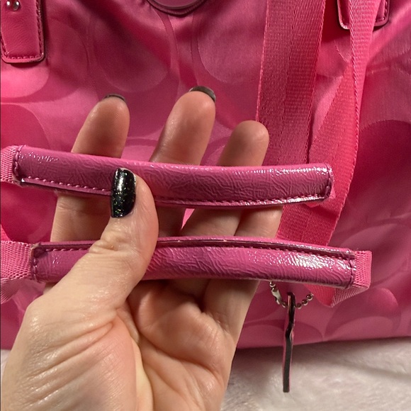 Coach Fuchsia Signature Tote w/tag - Picture 4 of 12